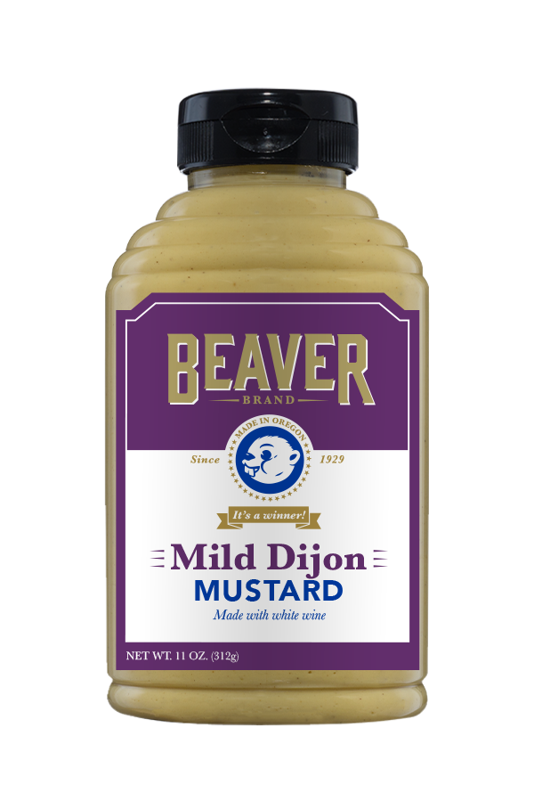 Beaver Brand Mild Dijon Mustard front 11oz