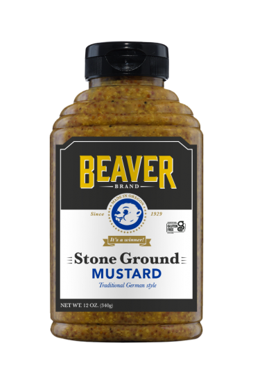 Beaver Brand Stone Ground Mustard front 12oz