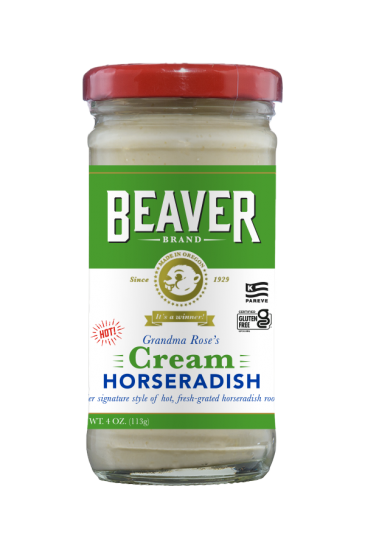 Beaver Brand Cream Horseradish front 4oz