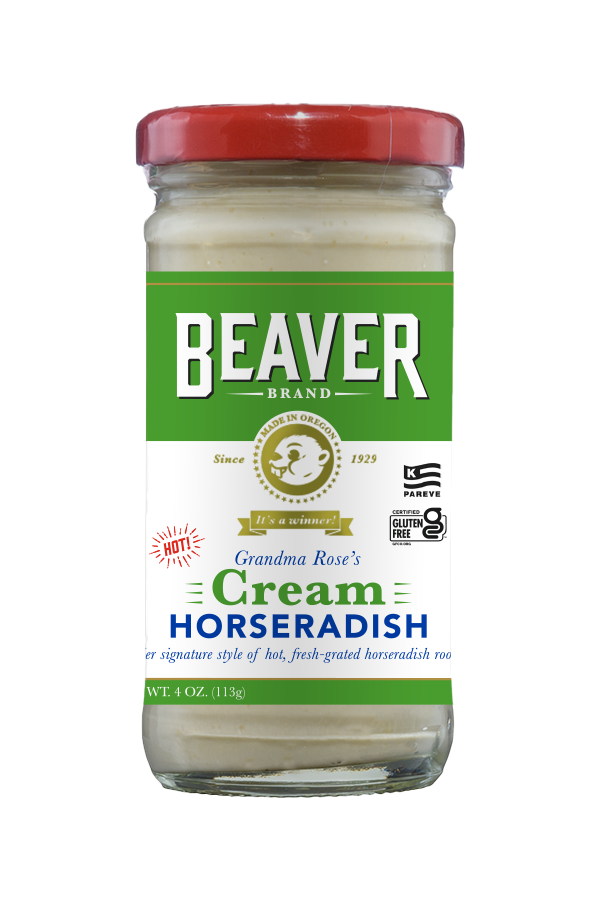 Beaver Brand Cream Horseradish front 4oz