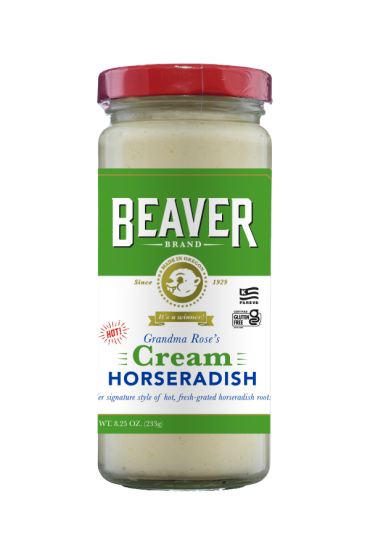 Beaver Brand Cream Horseradish front 8.25oz
