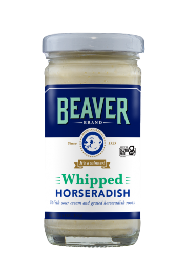 Beaver Brand Whipped Horseradish front 3.75oz