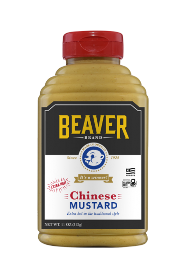 Beaver Brand Chinese Mustard front 11oz
