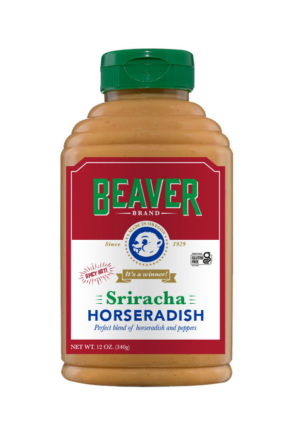 Beaver Brand Sriracha Horseradish front 12oz