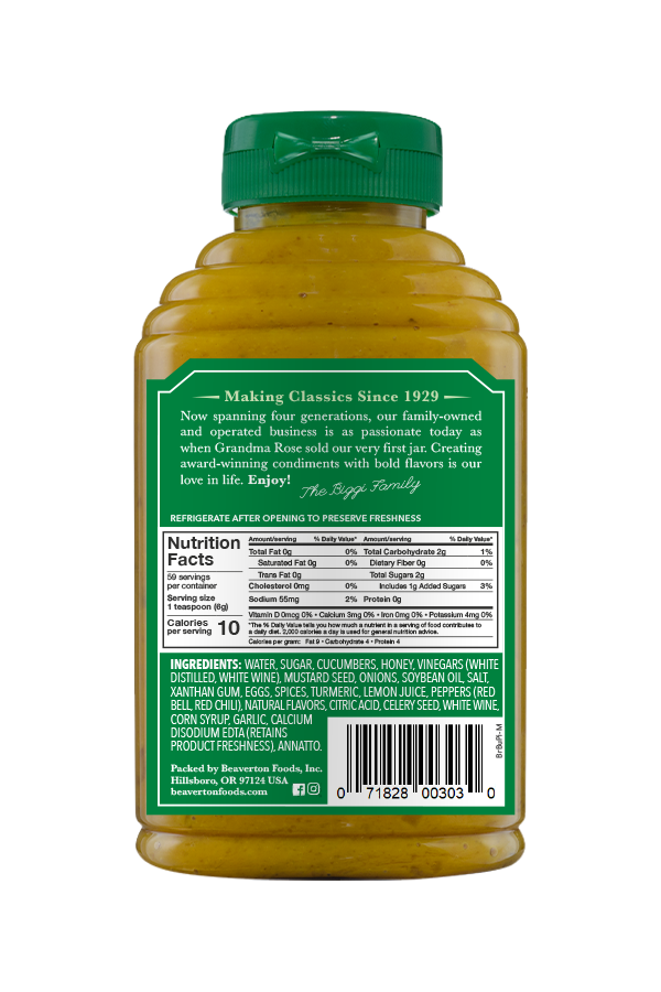 Beaver Brand Bread Butter Pickle Mustard Beaverton Foods Beaver Brand Bread Butter Pickle Mustard Beaverton Foods