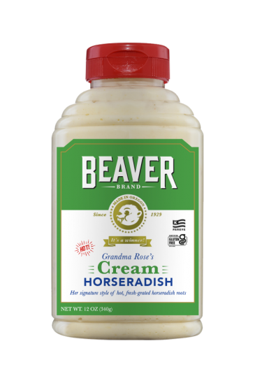 Beaver Brand Cream Horseradish front 12 oz