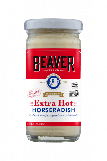 Beaver Brand Extra Hot Horseradish front 4oz