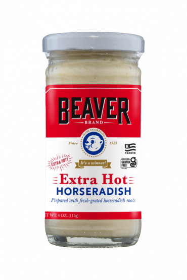 Beaver Brand Extra Hot Horseradish front 4oz