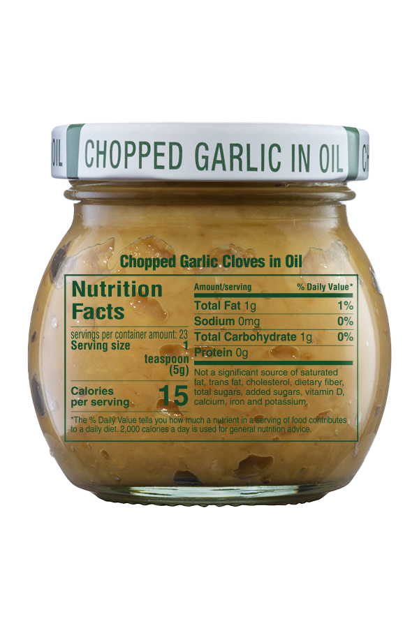 Inglehoffer Chopped Garlic Cloves nutrition 4oz