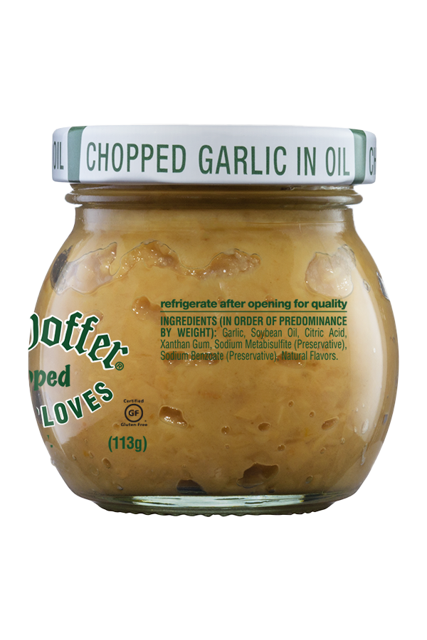 Inglehoffer Chopped Garlic Cloves ingredients 4oz