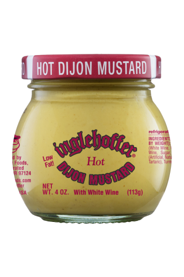 Inglehoffer Hot Dijon Mustard front 4oz