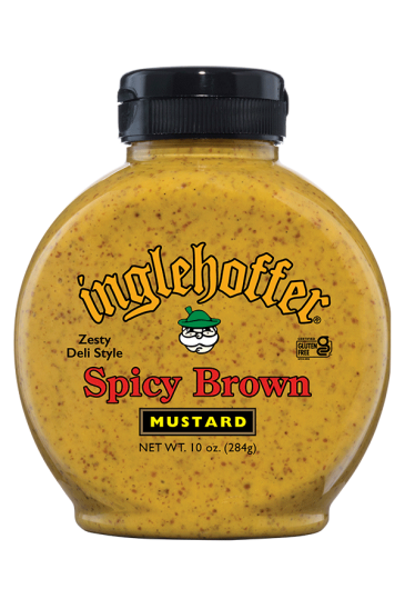 Inglehoffer Spicy Brown Mustard front 10oz
