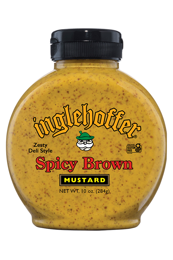 Inglehoffer Spicy Brown Mustard front 10oz