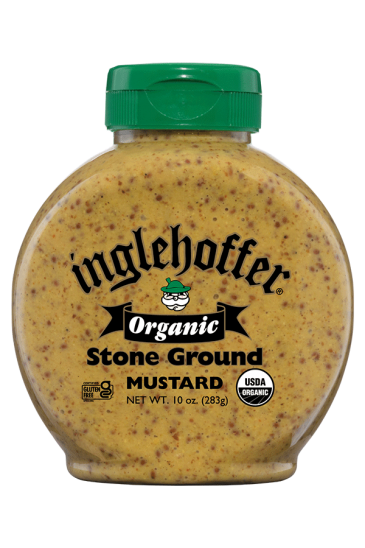 Organic Inglehoffer Stone Ground Mustard front 10oz