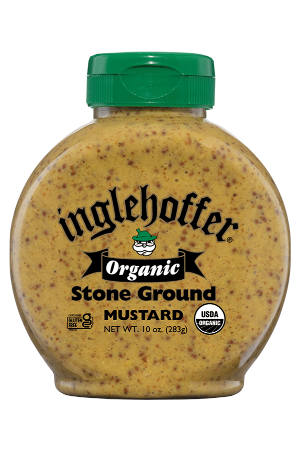 Organic Inglehoffer Stone Ground Mustard front 10oz