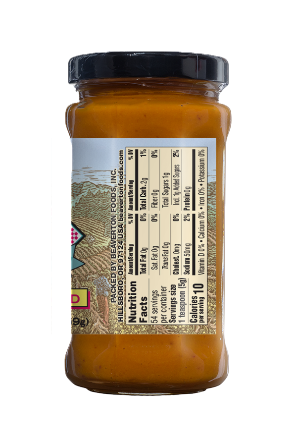 Napa Valley Habenero Mustard nutrition 9.5oz