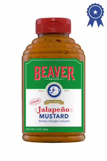 Beaver Brand Jalapeño Mustard front 13oz