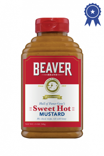 Beaver Brand Sweet Hot Mustard front 13 oz