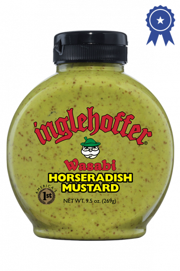 Inglehoffer Wasabi Horseradish Mustard front 9.5oz