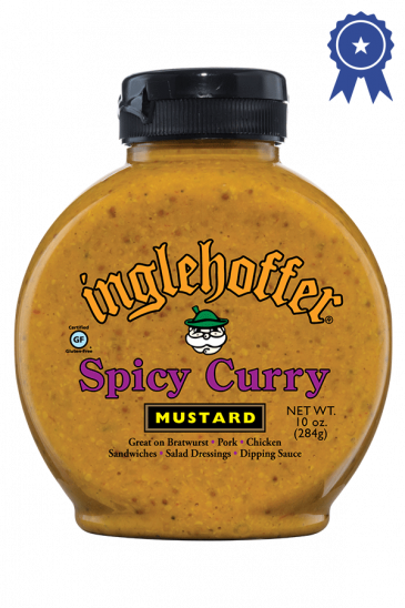 Inglehoffer Spicy Curry Mustard front 10oz