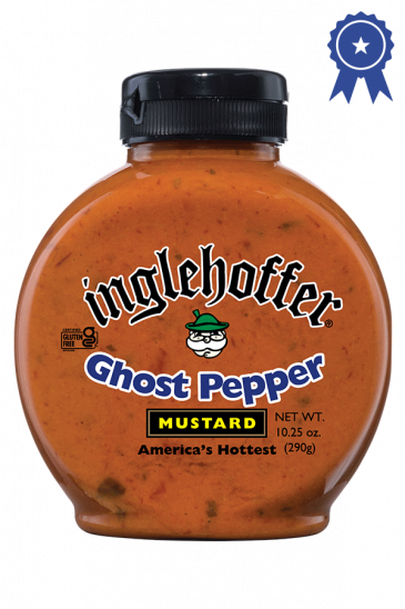 Inglehoffer Ghost Pepper Mustard front 10.25oz
