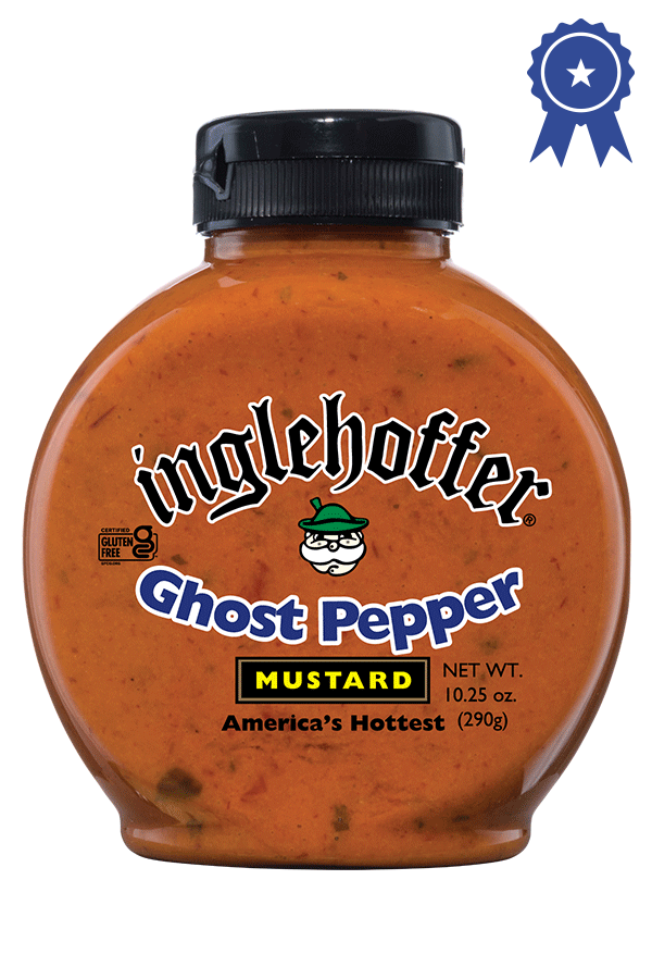 Inglehoffer Ghost Pepper Mustard front 10.25oz