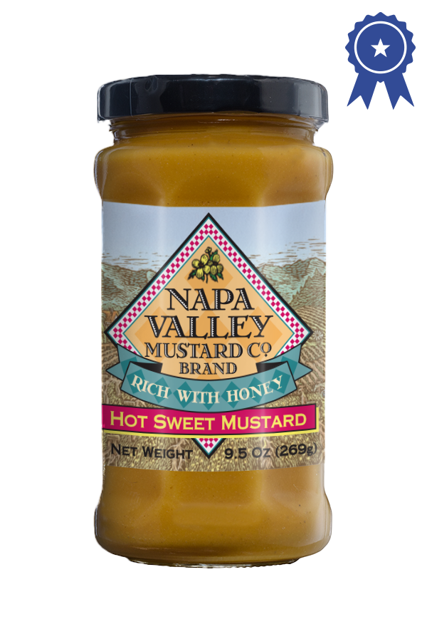 Napa Valley Hot Sweet Mustard front 9.5oz